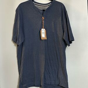 Original Weatherproof Men's Blue Henley Vintage Tee XXL NWT